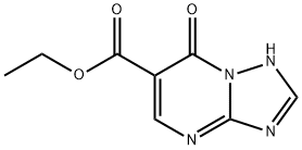 ethyl 1,7-dihydro-7-oxo-[1,2,4]triazolo[1,5-a]pyrimidine-6-carboxylate Struktur