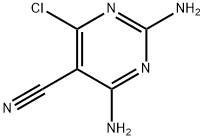 5-Pyrimidinecarbonitrile, 2,4-diamino-6-chloro- Structure