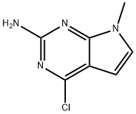 4-Chloro-7-methyl-7H-pyrrolo[2,3-d]pyrimidin-2-amine Struktur