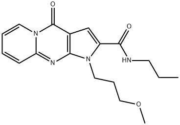 1-(3-methoxypropyl)-4-oxo-N-propyl-1,4-dihydropyrido[1,2-a]pyrrolo[2,3-d]pyrimidine-2-carboxamide Structure