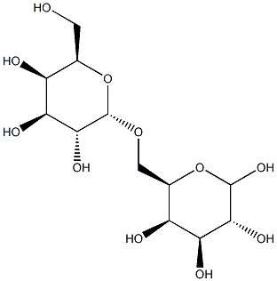6-O-alpha-D-Galactopyranosyl-D-galactopyranose Struktur