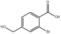 2-bromo-4-(hydroxymethyl)benzoic acid Structure