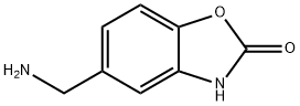 5-Aminomethyl-3H-benzooxazol-2-one 化学構造式