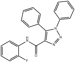 N-(2-fluorophenyl)-1,5-diphenyl-1H-1,2,3-triazole-4-carboxamide|