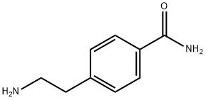 4-(2-氨基乙基)苯甲酰胺 结构式