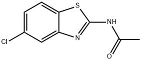N-(5-chloro-1,3-benzothiazol-2-yl)acetamide 结构式