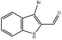 3-ブロモ-1H-インドール-2-カルブアルデヒド 化学構造式
