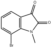 7-溴-1-甲基吲哚-2,3-二酮, 906660-35-3, 结构式