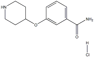 3-(Piperidin-4-yloxy)benzamide hydrochloride 结构式
