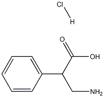 3-Amino-2-phenylpropanoic acid hydrochloride Struktur