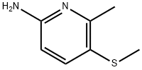 6-methyl-5-(methylthio)pyridin-2-amine Structure