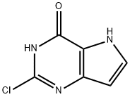 2-クロロ-3H-ピロロ[3,2-D]ピリミジン-4(5H)-オン 化学構造式