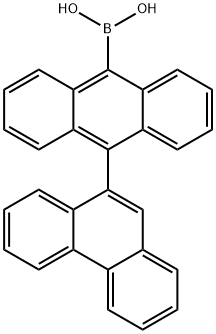 [10-(菲-9-基)蒽-9-基]硼酸 结构式