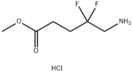 Methyl 5-amino-4,4-difluoropentanoate HCl Structure
