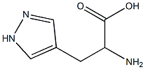 2-Amino-3-(1H-pyrazol-4-yl)propanoic acid 结构式