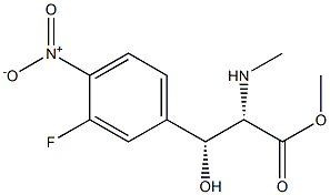 methyl (2S,3R)-3-[(3-fluoro-4-nitro)phenyl]-3-hydroxy-2-(N-methylamino)propionate Structure