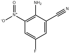2-amino-5-fluoro-3-nitrobenzonitrile Struktur