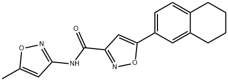 N-(5-methyl-1,2-oxazol-3-yl)-5-(5,6,7,8-tetrahydronaphthalen-2-yl)-1,2-oxazole-3-carboxamide|