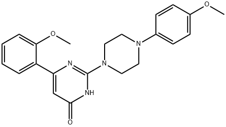 6-(2-methoxyphenyl)-2-[4-(4-methoxyphenyl)-1-piperazinyl]-4(3H)-pyrimidinone|