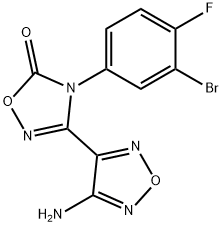 3-(4-Amino-1,2,5-oxadiazol-3-yl)-4-(3-bromo-4-fluorophenyl)-1,2,4-oxadiazol-5(4H)-one