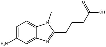 4-(5-amino-1-methyl-1H-benzo[d]imidazol-2-yl)butanoic acid Struktur