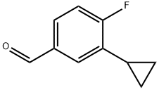 3-Cyclopropyl-4-fluorobenzaldehyde Structure