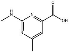 6-Methyl-2-(methylamino)pyrimidine-4-carboxylic acid Structure