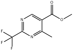 4-甲基-2-(三氟甲基)嘧啶-5-羧酸甲酯, 915376-16-8, 结构式