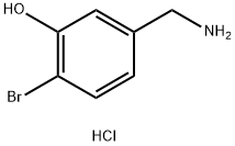 2-氨甲基-5-溴-苯酚盐酸盐, 916213-66-6, 结构式