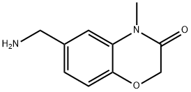6 - 氨基甲基-4 - 甲基-4H-苯并[1,4]恶嗪-3 - 酮 结构式