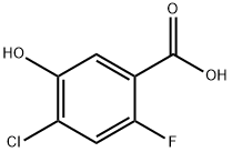 4-Chloro-2-fluoro-5-hydroxy-benzoic acid Structure