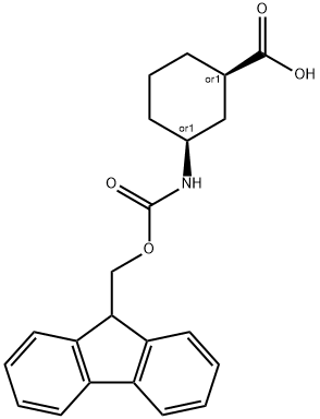 cis-3-(Fmoc-amino)cyclohexanecarboxylic acid
		
	 Struktur
