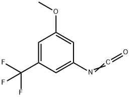 1-(trifluoromethyl)-3-isocyanato-5-methoxybenzene Struktur