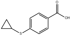 4-(シクロプロピルスルファニル)安息香酸 化学構造式