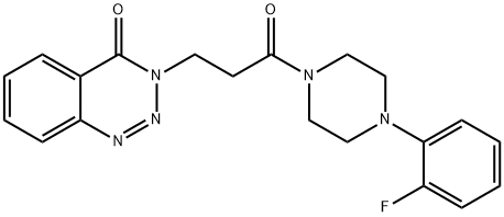 3-{3-[4-(2-fluorophenyl)-1-piperazinyl]-3-oxopropyl}-1,2,3-benzotriazin-4(3H)-one|