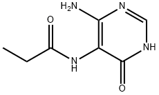 N-(4-amino-6-oxo-1,6-dihydropyrimidin-5-yl)propionamide,92001-51-9,结构式