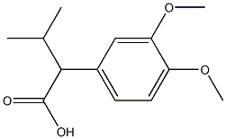 2-(3,4-dimethoxyphenyl)-3-methylbutanoic acid Struktur