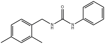 1-(2,4-DIMETHYLBENZYL)-3-PHENYLUREA Struktur