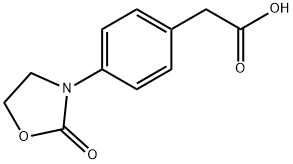 2-(4-(2-oxooxazolidin-3-yl)phenyl)acetic acid Struktur