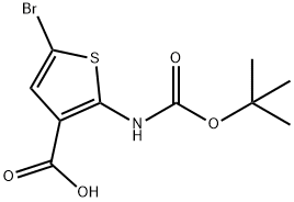 5-Bromo-2-(Boc-amino)thiophene-3-carboxylic Acid Structure