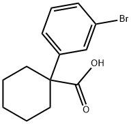 CYCLOHEXANECARBOXYLIC ACID, 1-(3-BROMOPHENYL)- Structure