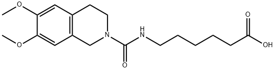 6-[(6,7-Dimethoxy-3,4-dihydro-1H-isoquinoline-2-carbonyl)-amino]-hexanoic acid|