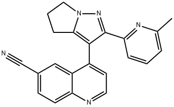 4-(2-(6-methylpyridin-2-yl)-5,6-dihydro-4H-pyrrolo[1,2-b]pyrazol-3-yl)quinoline-6-carbonitrile