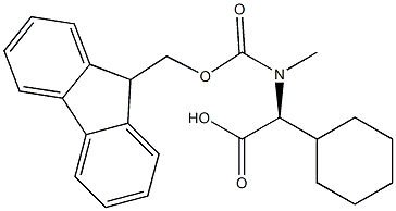 (S)-2-((((9H-芴-9-基)甲氧基)羰基)(甲基)氨基)-2-环己基乙酸,925240-97-7,结构式