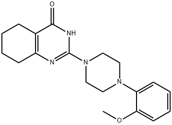 5,6,7,8-tetrahydro-2-[4-(2-methoxyphenyl)-1-piperazinyl]-4(3H)-Quinazolinone Structure