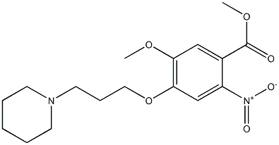methyl 5-methoxy-2-nitro-4-
(3-(piperidin-1-yl)propoxy)benzoate