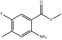 METHYL 2-AMINO-5-FLUORO-4-METHYLBENZOATE 结构式