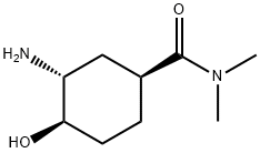 (1S,3R,4R)-3-amino-4-hydroxy-N,N-dimethylcyclohexanecarboxamide,929693-36-7,结构式