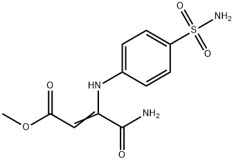 (E)-methyl 4-amino-4-oxo-3-((4-sulfamoylphenyl)amino)but-2-enoate Structure