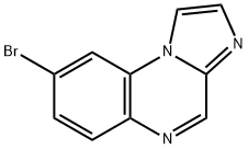 8-bromoimidazo[1,2-a]quinoxaline 化学構造式